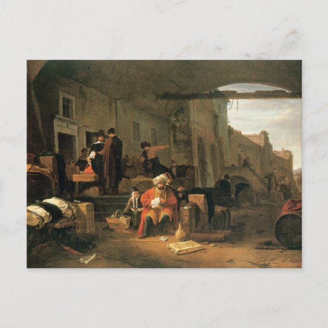 Cartão Postal Comerciantes dos Países Baixos e do Médio Oriente (Frente)