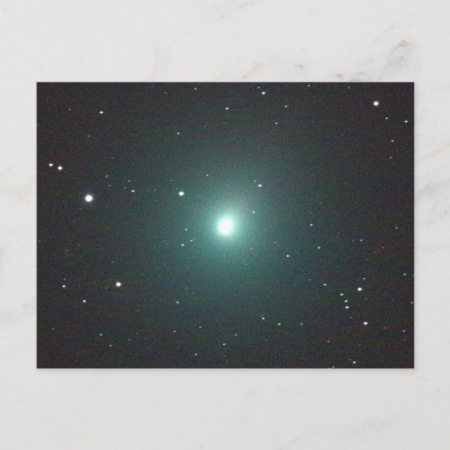 Cartão Postal Cometa de Natal Verde 46P/Wirtanen (Frente)