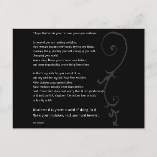 Cartão Postal Cometer Erros