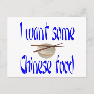 Cartão Postal comida chinesa