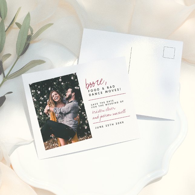 Cartão Postal Comida de Burgundy Booze e Movimentações de Dança  (Criador carregado)