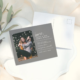 Cartão Postal Comida de inicialização moderna e movimentos de da