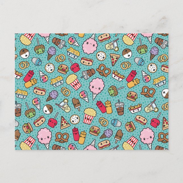 Cartão Postal Comida de lixo (Frente)
