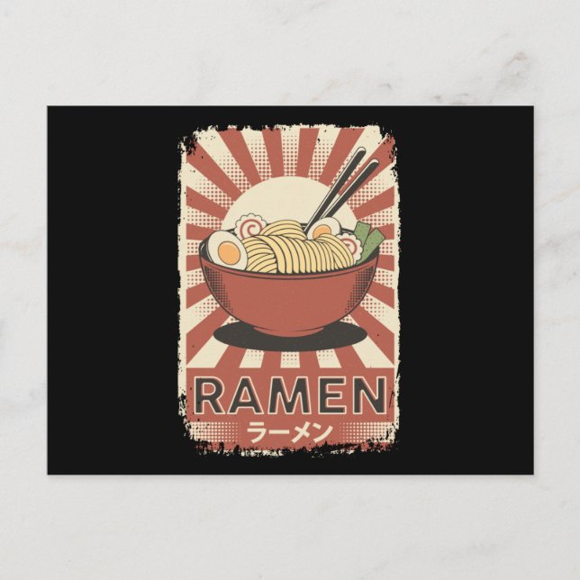 Cartão Postal Comida de Ramen japonês perfeita | Ramen Lover (Frente)