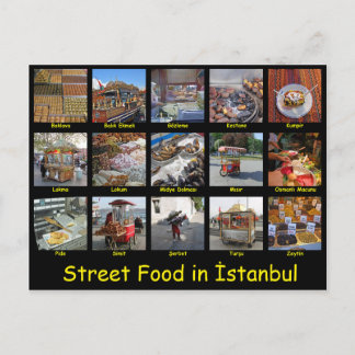 Cartão Postal Comida de rua em İstanbul