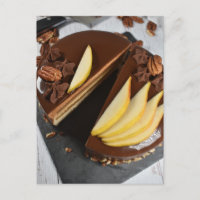 Comida Fotografia Chocolate Pear Entremet Cake