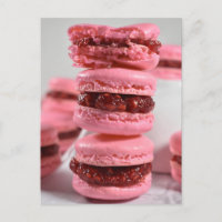 Comida Fotografia Framboesa Jam Macaron Pilha