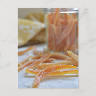 Cartão Postal Comida Fotografia - Peel Laranja Canalizado