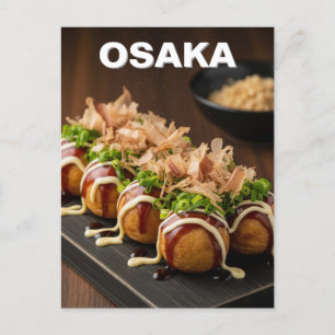 Cartão Postal Comida Japonesa Osaka Takoyaki