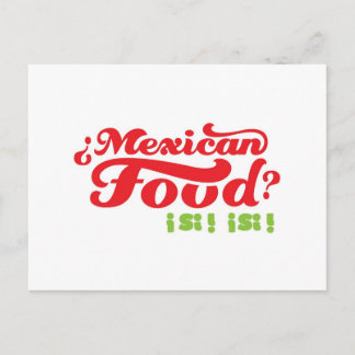 Cartão Postal Comida MEXICAN