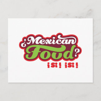 Cartão Postal Comida MEXICAN