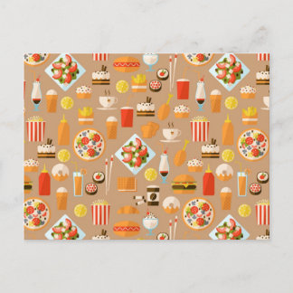 Cartão Postal Comida rápida