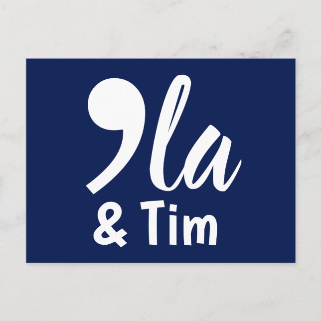 Cartão Postal Comma Kamala e Tim 2024 (Frente)