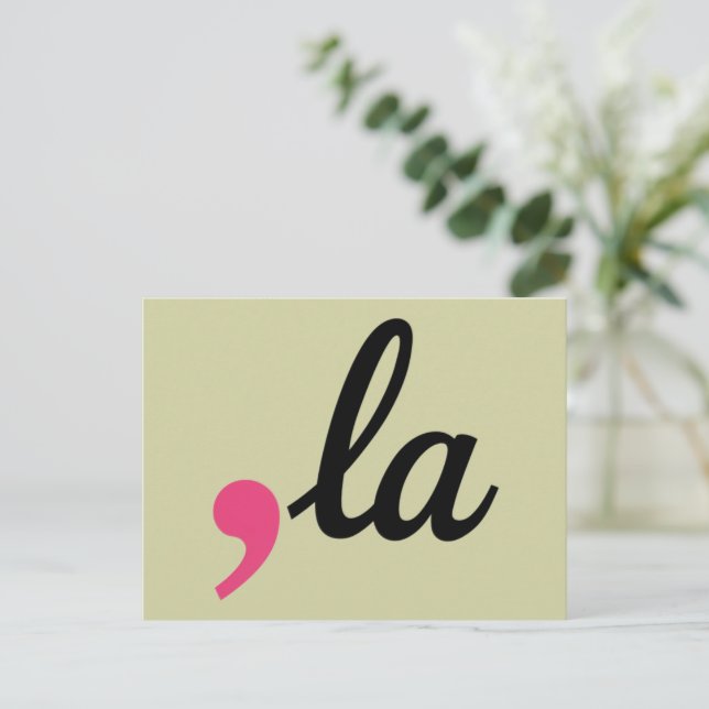 Cartão Postal Comma La Kamala Harris Presidente 2024 Stop Projec (Em pé/Frente)