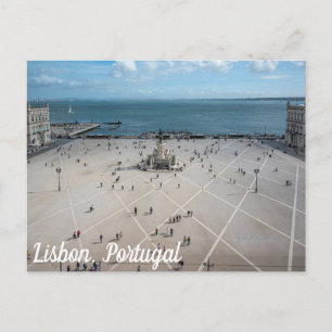Cartão Postal Commerce Square de cima em Lisboa, Portugal