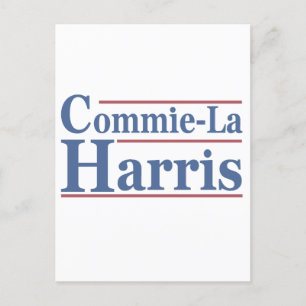 Cartão Postal Commie-La Harris 2024 Funny Anti Kamala Harris