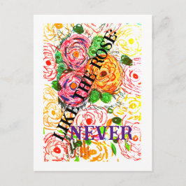 Cartão Postal Como a Rosa Nunca