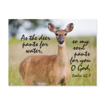 Como as calças de veado para água, Bíblia Salm 42 