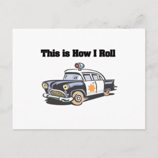 Cartão Postal Como Eu Rolo (Polícia/Carro Policial)