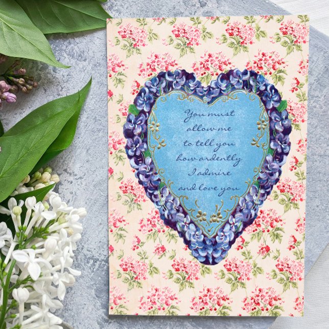 Cartão Postal Como eu te admiro e te amo Namorados (Criador carregado)