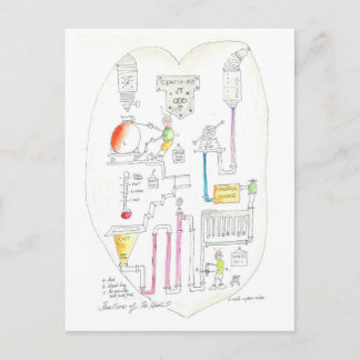 Cartão Postal Como funciona o coração