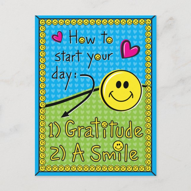 Cartão Postal Como Iniciar Seu Dia_ (Frente)
