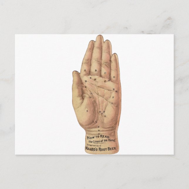 Cartão Postal Como Ler Palmas (Frente)