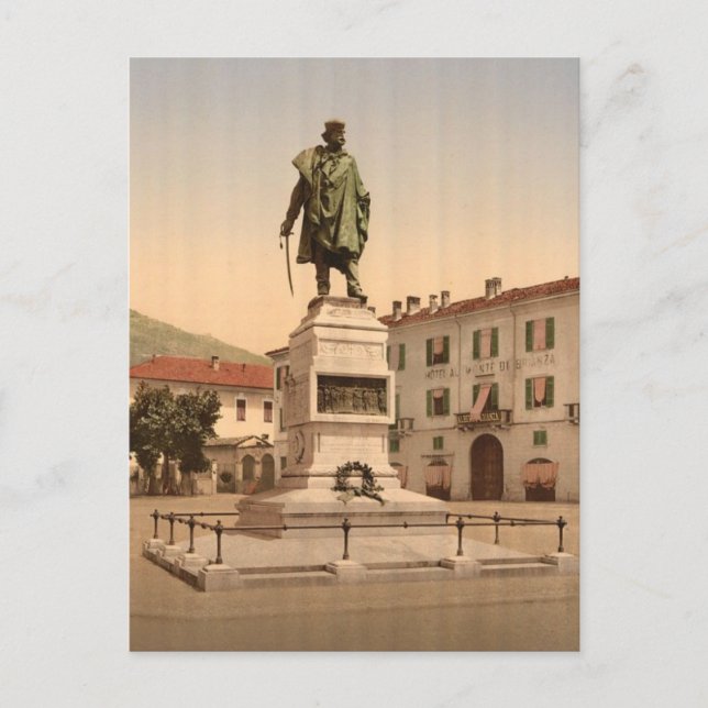 Cartão Postal Como, Monumento Garibaldi (Frente)