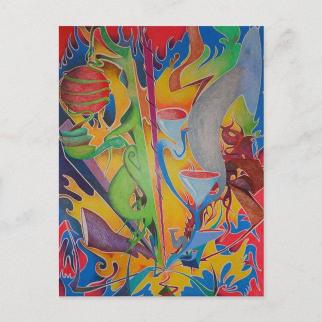 Cartão Postal Como o mundo gira (Frente)