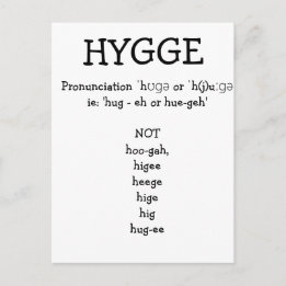 Cartão Postal Como Pronunciar SAY HYGGE Personalizado Divertido