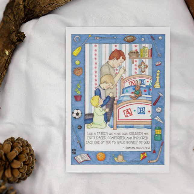 Cartão Postal Como um Cartão-postal Inspirativo Pai (Criador carregado)