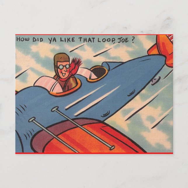 Cartão Postal Como você gostou do Loop, Joe? (Frente)
