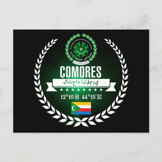 Cartão Postal Comores (Frente)