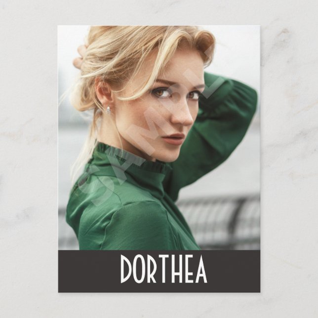 Cartão postal Comp de Ator e Modelo com Ator de 2  (Frente)