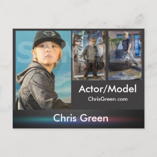 Cartão postal Comp de Ator e Modelo com Ator de 2