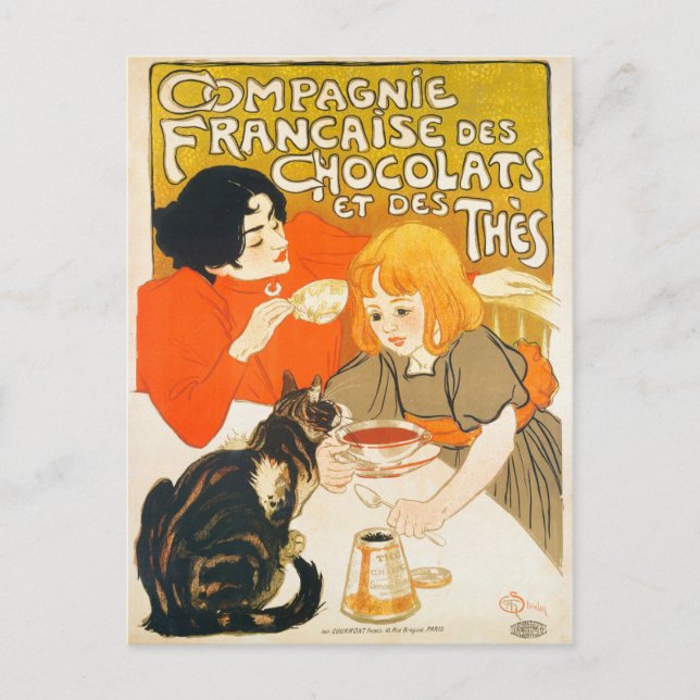 Cartão Postal Compagnie Française des Chocolats et des Thès - (Frente)