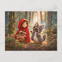 Companheiro Francês Lobo Caminhada na Floresta
