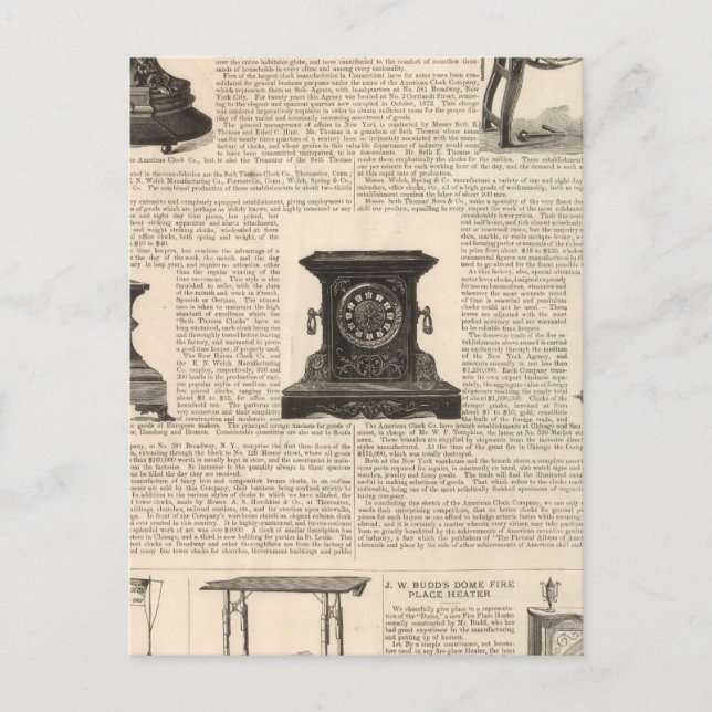 Cartão Postal Companhia de Relógios Americana (Frente)