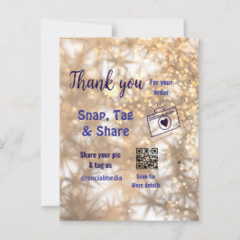 Cartão Postal Compartilhamento de etiqueta Snap mídia social q r