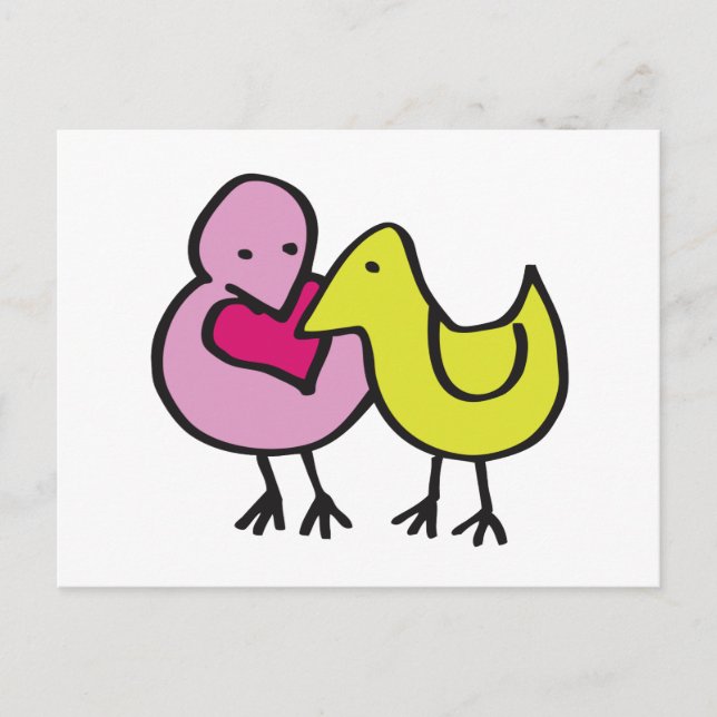 Cartão Postal Compartilhando amor juntos (Frente)