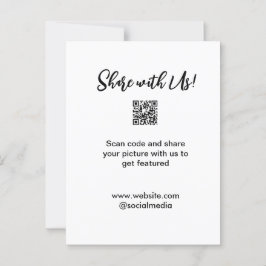 Cartão Postal Compartilhe a imagem digitalizar código QR adicion