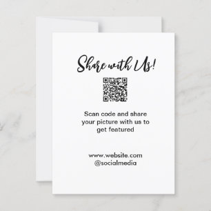 Cartão Postal Compartilhe a imagem digitalizar código QR adicion