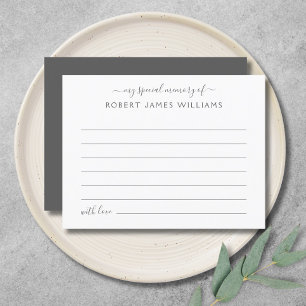 Cartão Postal Compartilhe Uma Memória Tributo Fúnebre