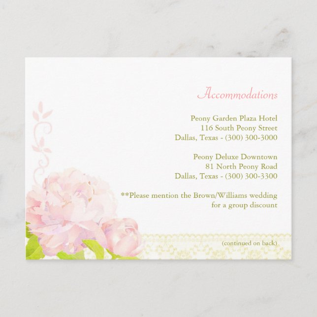 Cartão Postal Compartimento de Casamento de Penas Rosa (Frente)