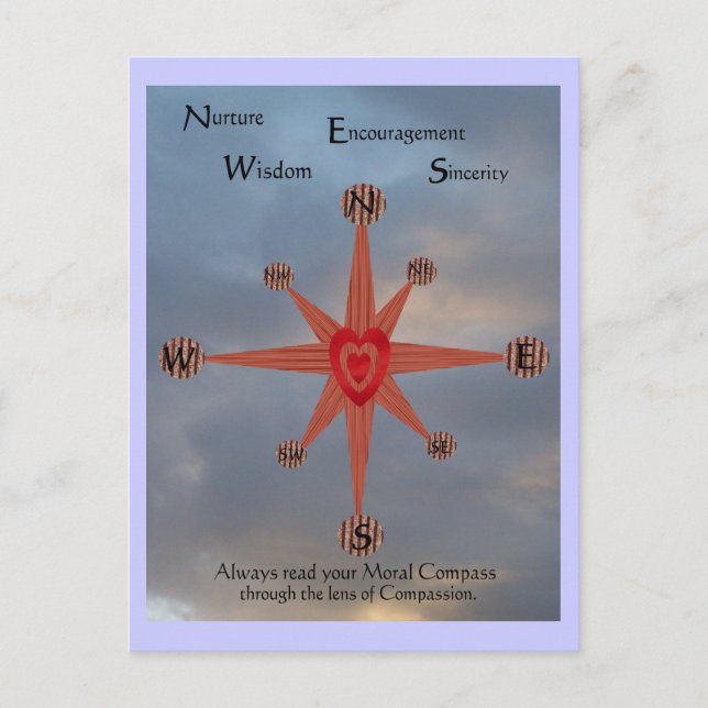 Cartão Postal Compass Moral (Frente)