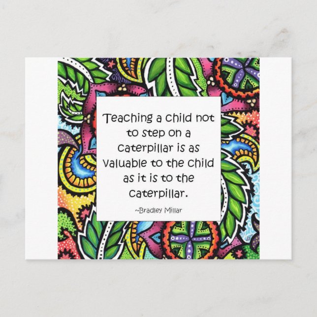 Cartão Postal Compassion is taught (Frente)