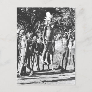 Cartão Postal Competição de Jumping do Guerreiro Maasai