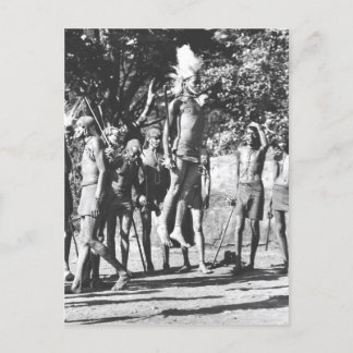 Cartão Postal Competição de Jumping do Guerreiro Maasai