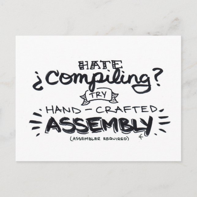 Cartão Postal compilação de ódio? (Frente)