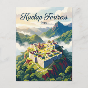 Cartão Postal Complexo Arqueológico Kuelap Peru